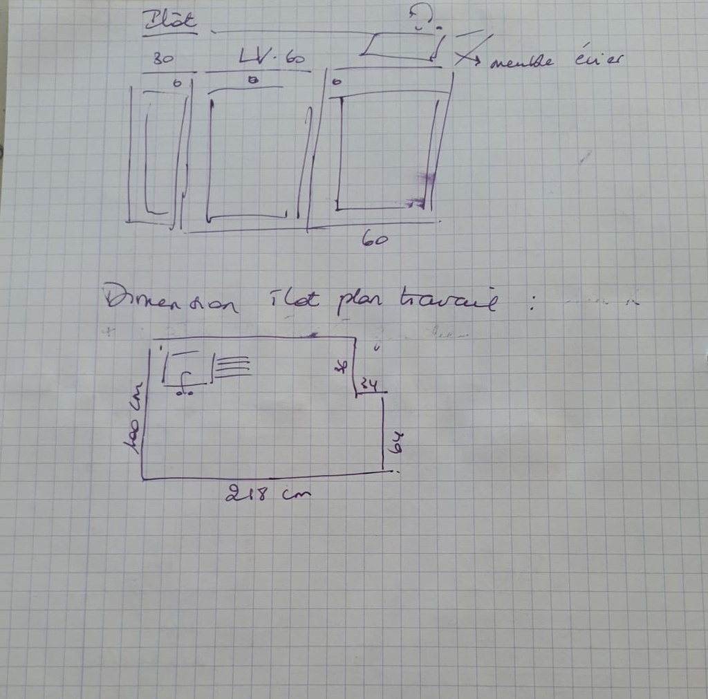 Ensemble mobilier de cuisine