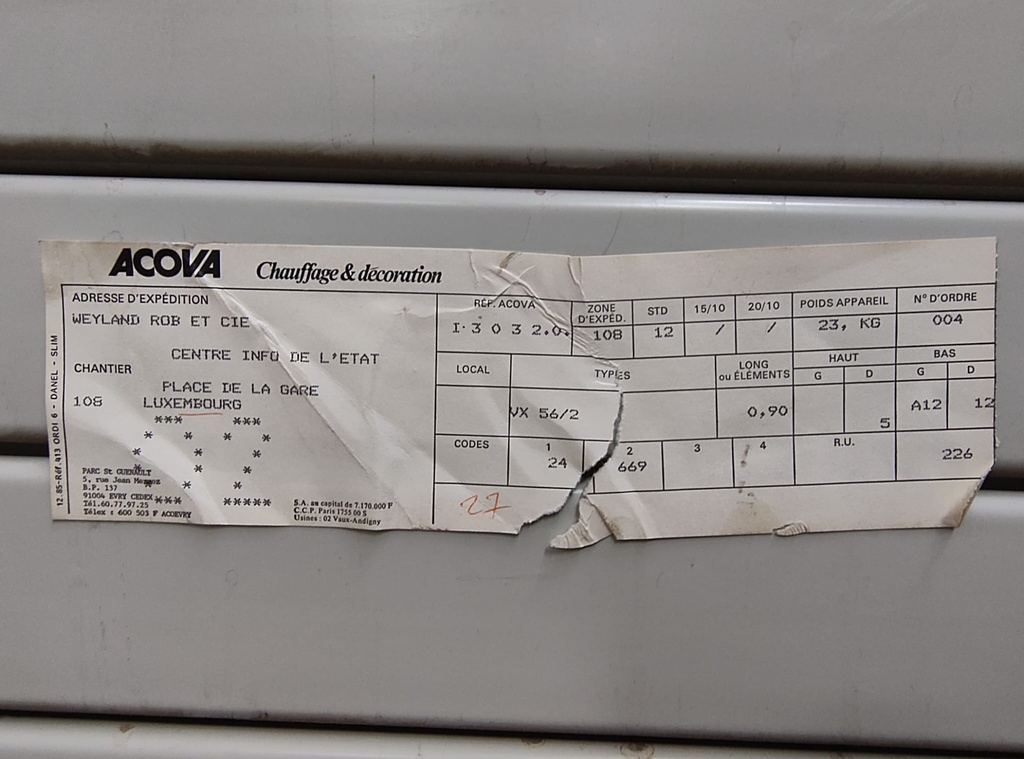 Radiateur acier ACOVA - 90 cm