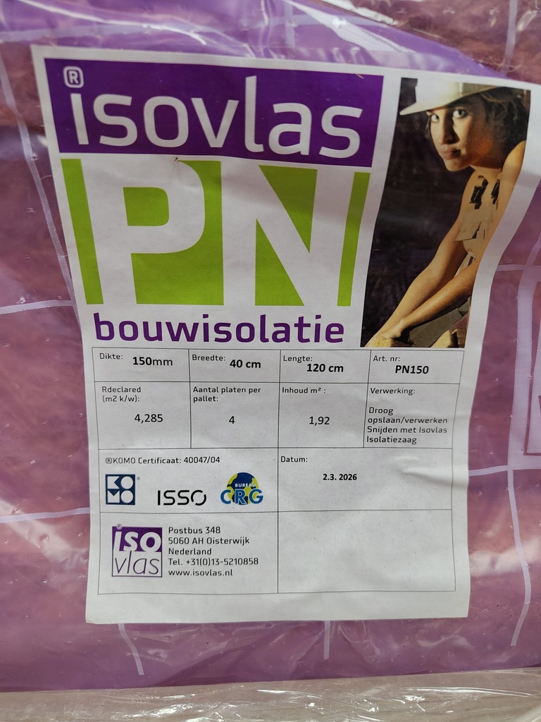 Isolant ISOVLAS PN 150mm