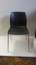 Chaise plastique gris foncé