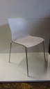 Chaise plastique blanche