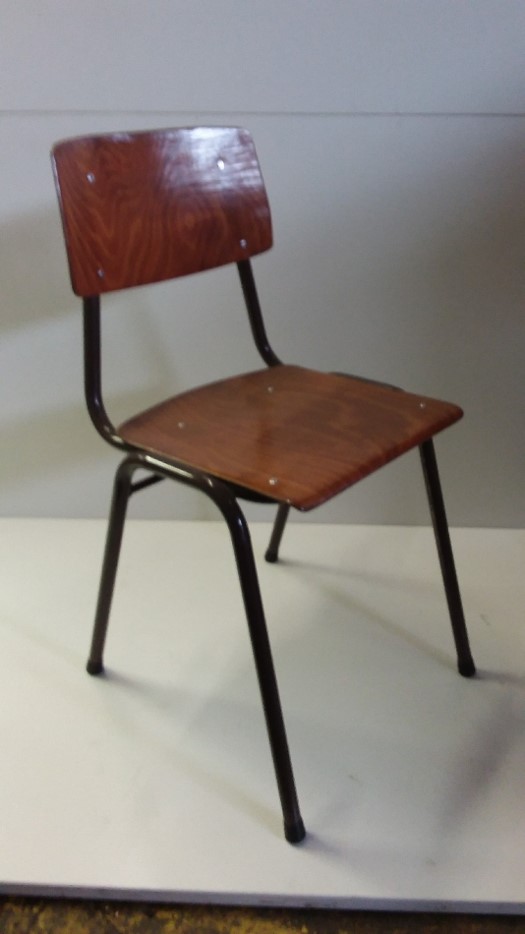 Chaise scolaire - bois & métal