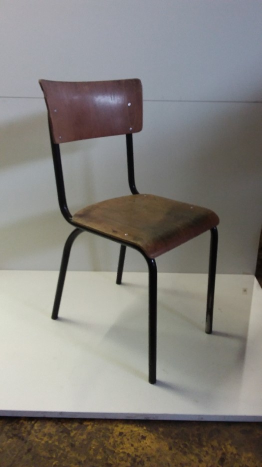 Chaise scolaire - bois & métal