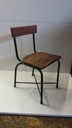 Chaise scolaire - bois & métal