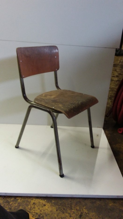 Chaise scolaire - bois & métal