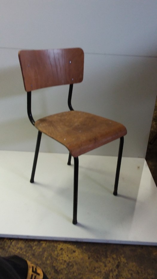 Chaise scolaire - bois & métal