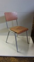 Chaise scolaire - bois & métal