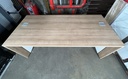 Meuble bureau/présentoir bois/blanc