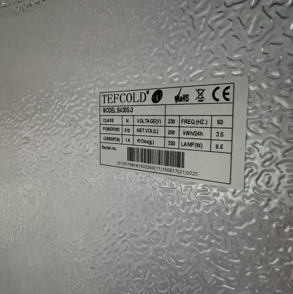 Frigo professionnel TEFCOLD