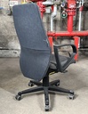 Chaise de bureau en tissu gris