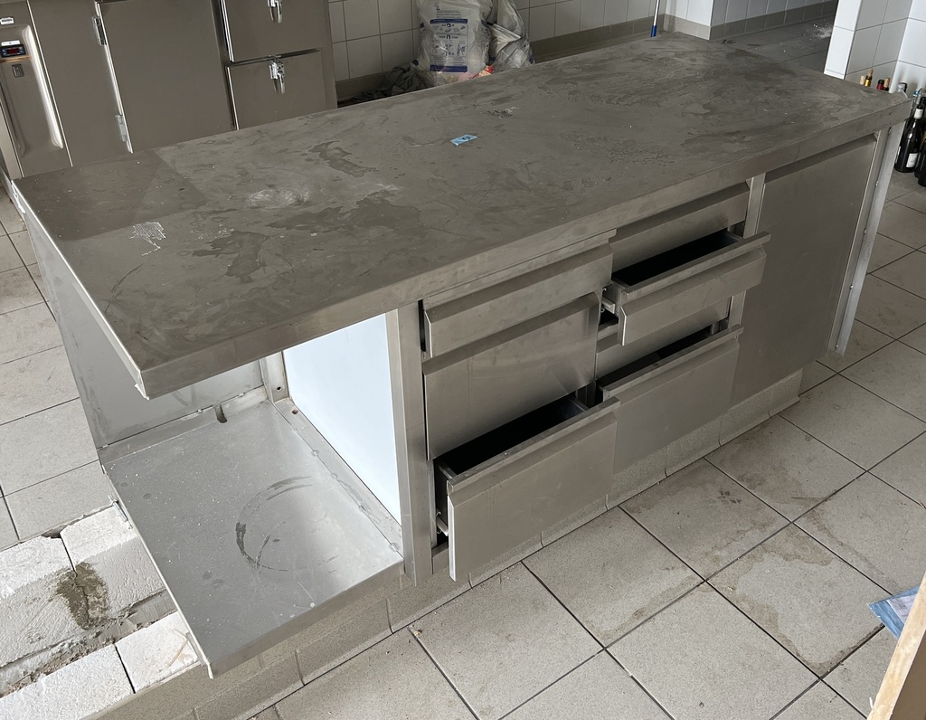 Meuble bas inox