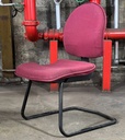 Chaise en Tissu Pourpre