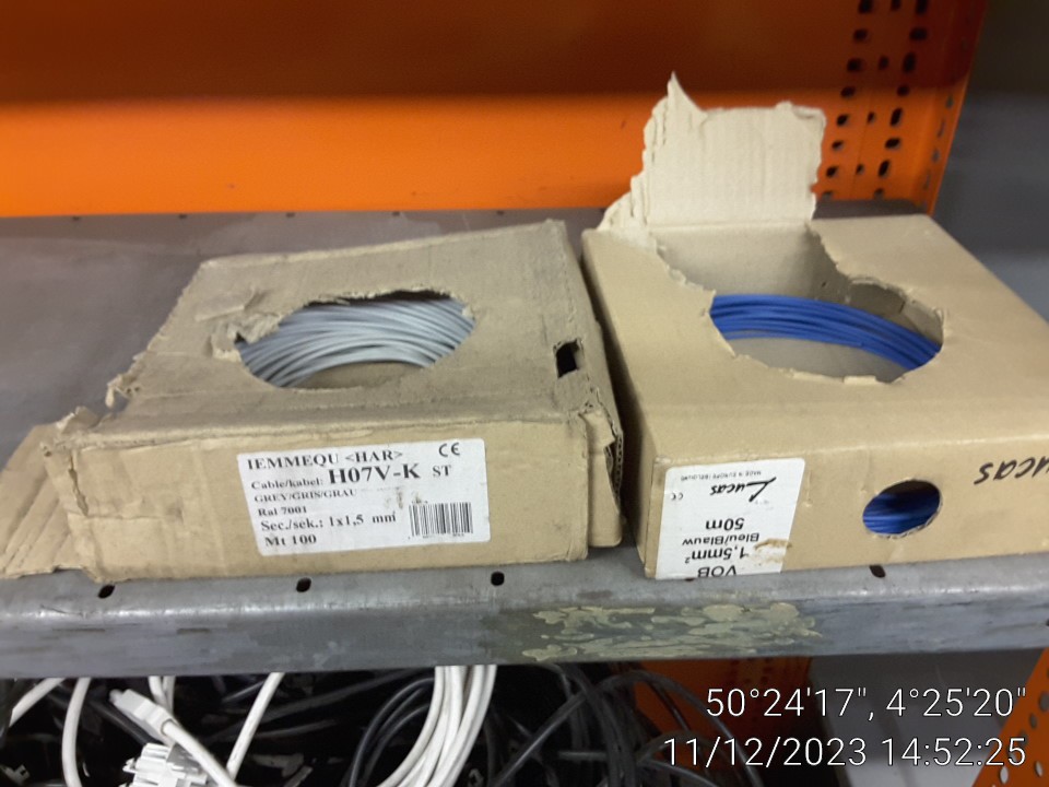 Cable 1x1,5 mm2