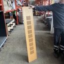 Plaque ajourée finition chêne