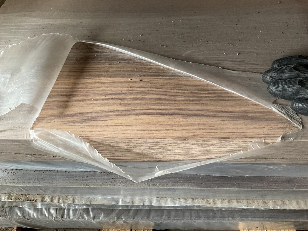 Porte imitation chêne gris