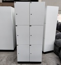 Monobloc 6 casiers blanc