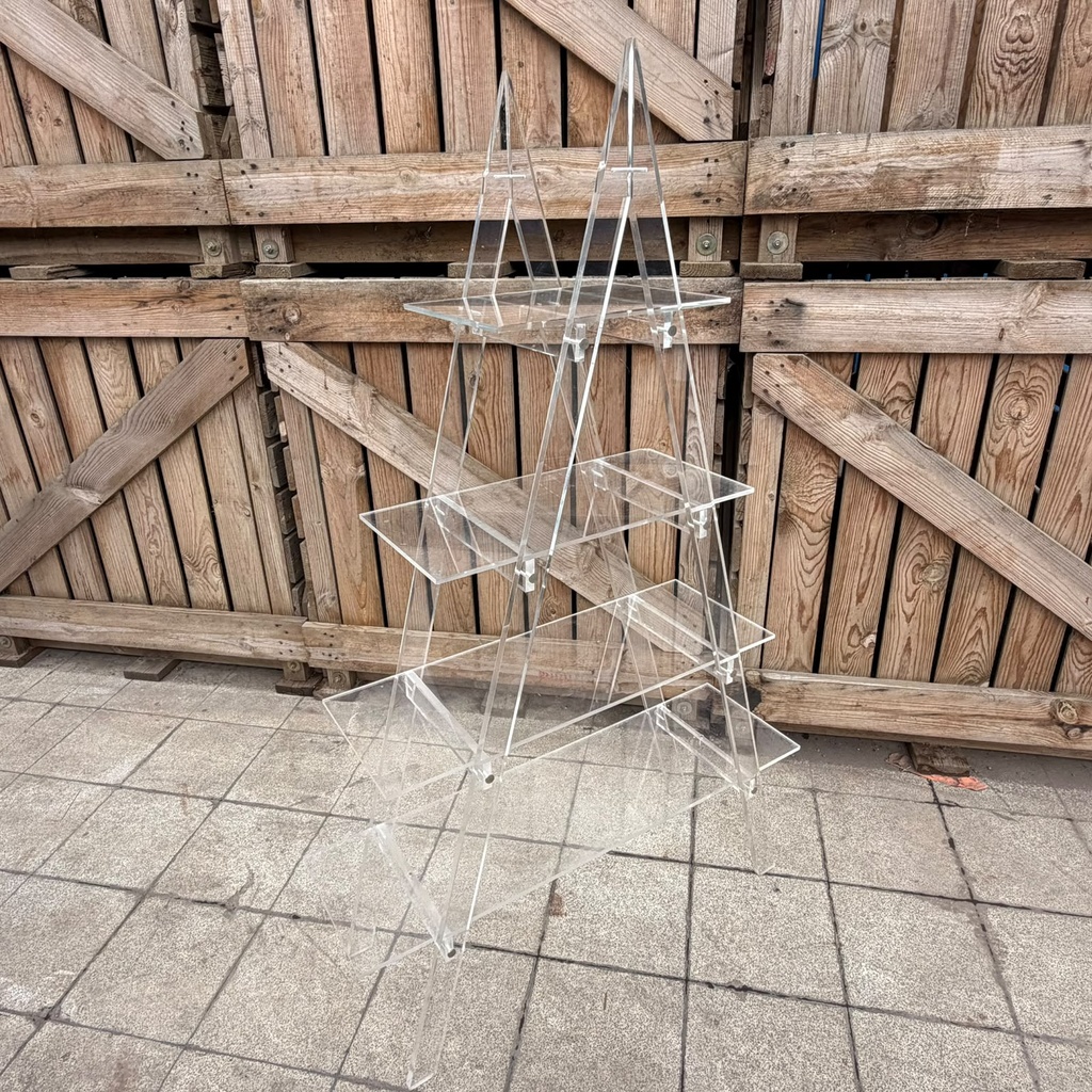 Étagère pyramide design en Plexiglas