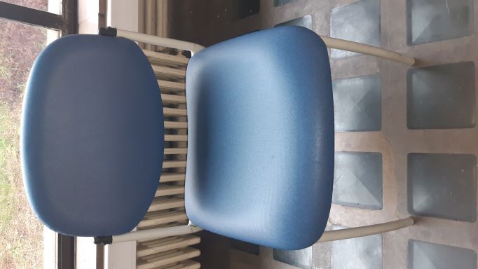 Chaise Bleue - Simili cuir