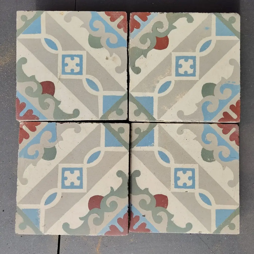 Carreaux de ciment "croisillon" - pce
