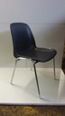 Chaise plastique noir