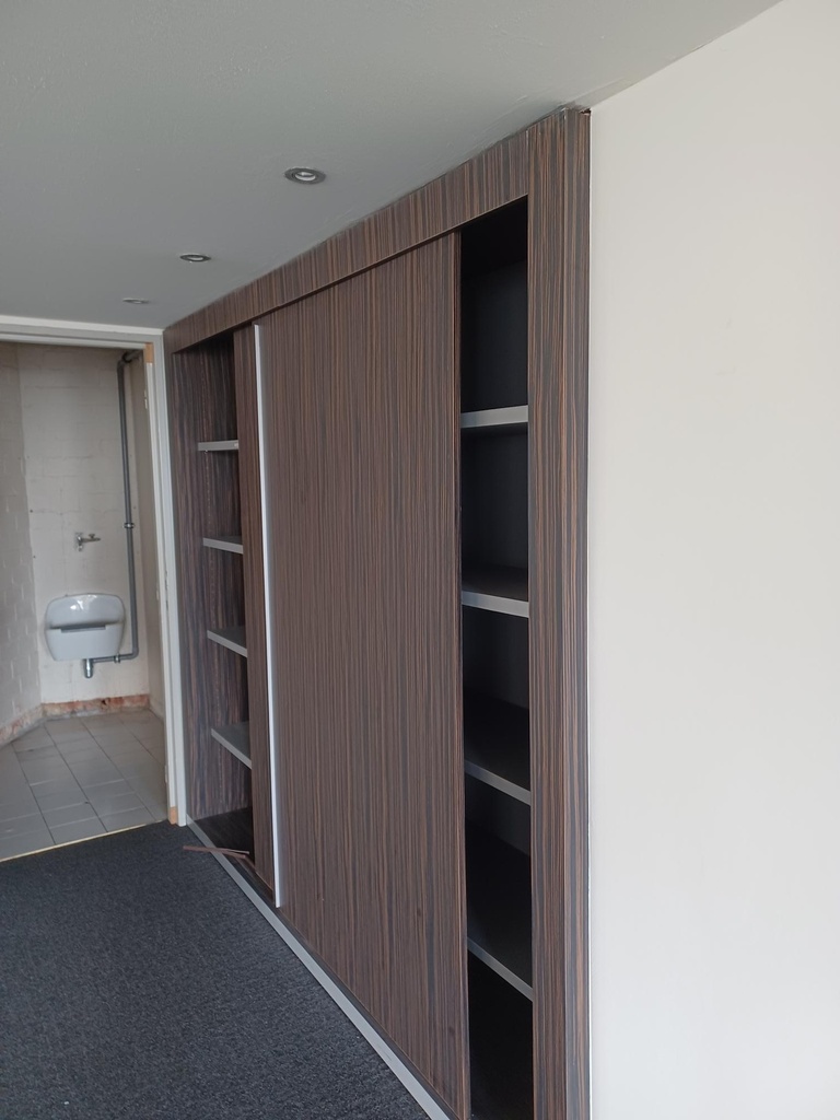 Armoire bureau brune