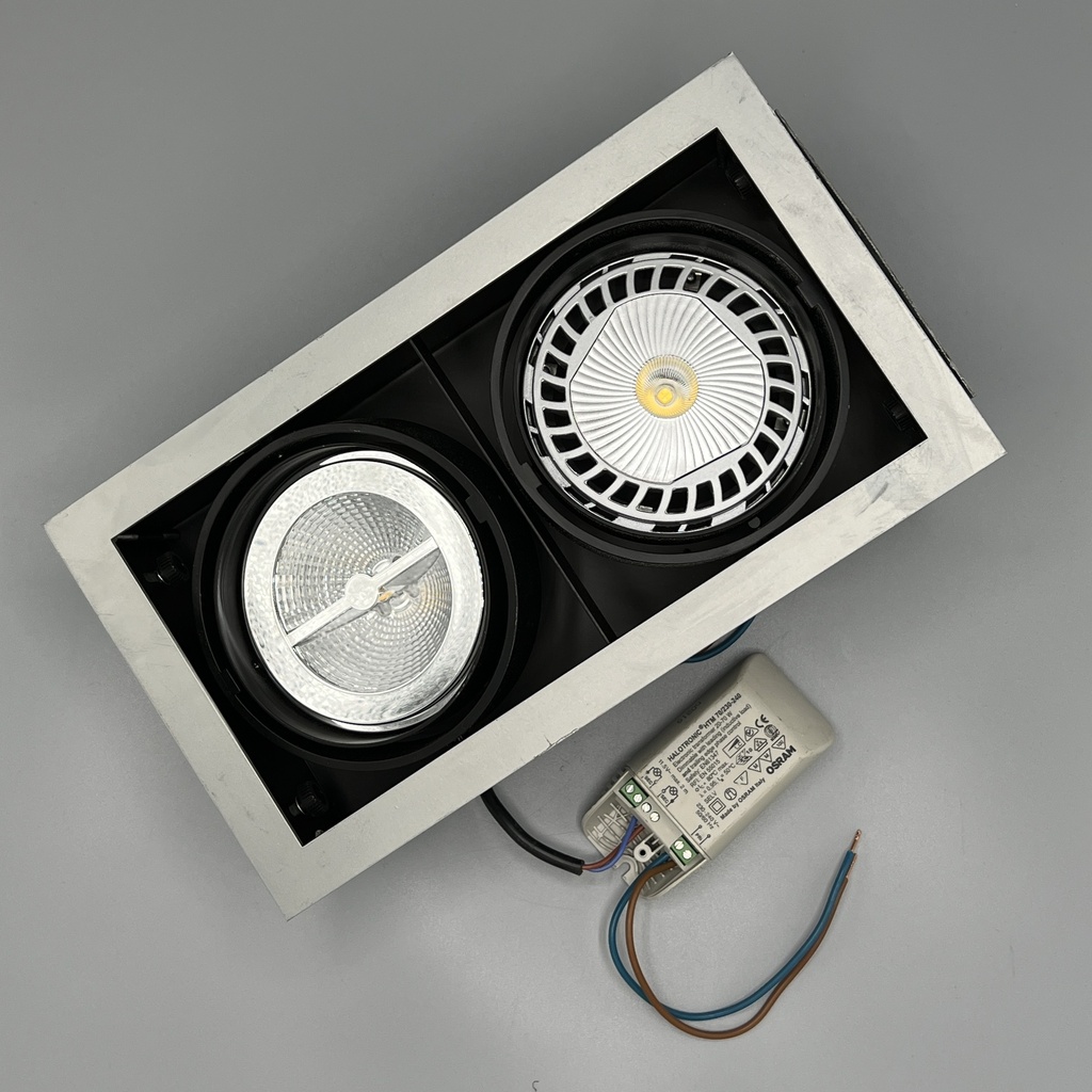 LED double à encastrer