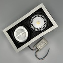 LED double à encastrer