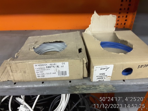 Cable 1x1,5 mm2