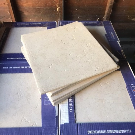 Carrelage blanc cassé int/ext