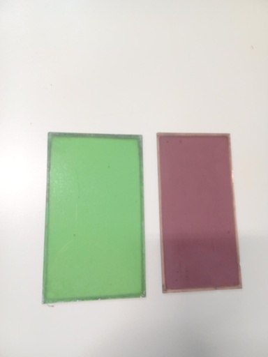 Carreau de verre coloré