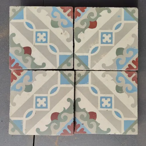 Carreaux de ciment "croisillon" - pce