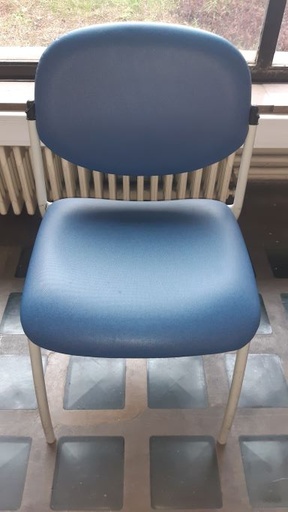 Chaise Bleue - Simili cuir