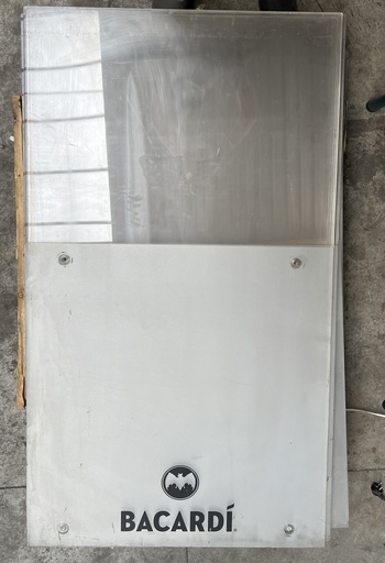 Panneau de plexiglass BACARDI