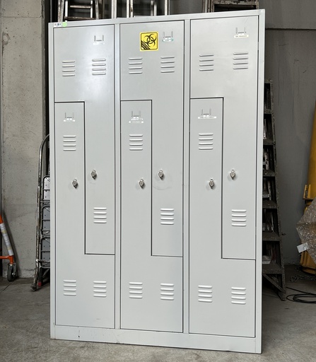 Armoire vestiaire en L - 6p