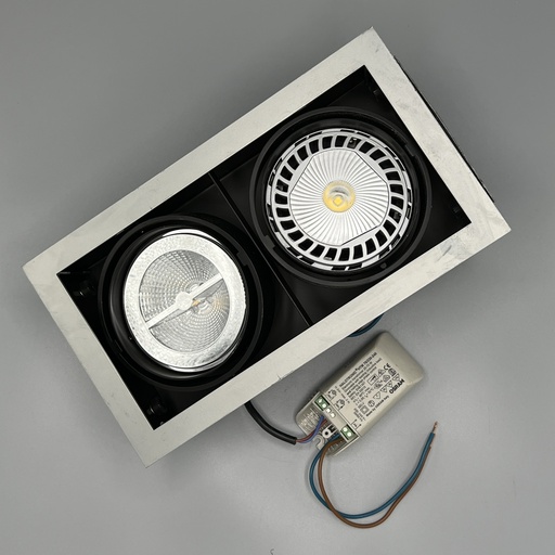 [A53] LED double à encastrer