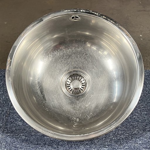 Évier inox rond